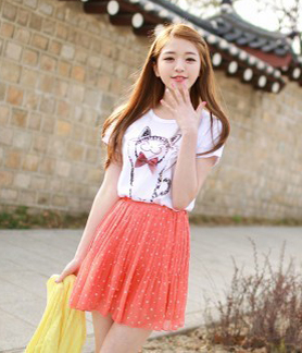 韩国服饰网店代理cherrykoko可爱小猫短袖T恤