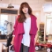 韩国女装网站代理特别设计款大领子针织衫（2穿法）