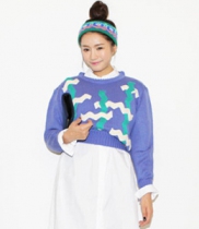 韩国女装秋冬爆款 stylenanda特别款撞色毛衣（3色）