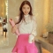 韩国服饰网 pink-heart百搭纯色半身花苞短裙（2色）