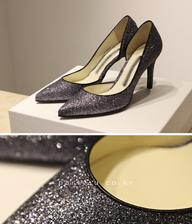 来自星星的你 千颂伊 全智贤Jimmy Choo同款 闪闪亮片高跟鞋