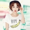 韩国女装新款 dabagirl可爱香蕉字母短袖T恤