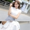 韩国女装代理 alicelulu花苞袖提花花朵衬衫