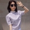 韩国服装代购 lovestar9蕾丝花边领碎花衬衫（2色）