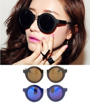 韩国女装代销 stylenanda潮人街拍风复古金属圆墨镜（3色）