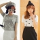 韩国女装春夏爆款 stylenanda复古波点短袖针织衫（3色）