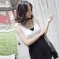 韩国女装批发 24coco气质极简风背带连衣裤（2色）