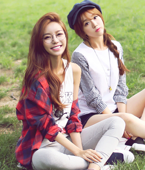 韩国服饰批发 bongjashop人气款百搭格纹衬衫（2色）