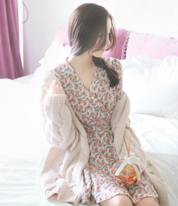 【韩国官网正品 可验证】attrangs纯色麻花编织针织开衫（3色）