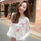 韩国女装代购 myfiona浪漫素雅大花短款针织衫