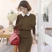韩国代购新款 babirolen 复古高腰包臀式假两件连衣裙（2色）