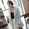 韩国网店代销 miamasvin珍珠式双排扣中长款西装外套（3色）