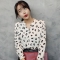 韩国正品代购 mocobling气质豹纹衬衫（2色）