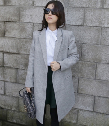 韩国女装正品代理 lovestar9气质长款羊毛大衣（2色）