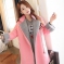 韩国服装代理 cherry-spoon绒绒保暖粉色麂皮外套大衣