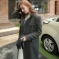 韩国女装代理 cherrykoko气质极简风长款西装呢大衣