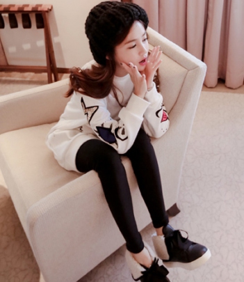 韩国正品代购 cherry-spoon百搭纯色显瘦打底裤（4色）