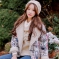 韩国服饰网 babinpumkin民俗花朵毛绒夹克短外套（2色）