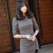 韩国服饰代购2015新款 24coco气质高腰修身连衣裙（3色）