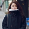 韩国女装网店代理 jellpe浪漫毛领长款大衣（2色）