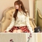 韩国品牌女装代购 bongjashop清新碎花针织开衫（2色）