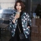 韩国女装春夏爆款 babirolen潮人花朵棒球短外套/夹克（2色）