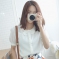 韩国女装批发 babirolen可爱蝴蝶结娃娃衬衫（2色）